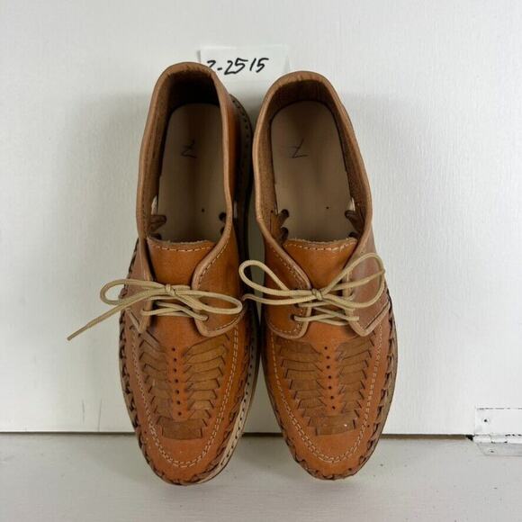 Mexican Huaraches Sandals Mens Size 7 Shoes Real Leather Closed Toe Summer Woven main image 6